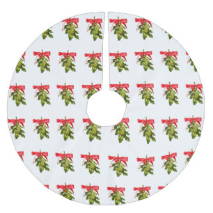 helgdagmistletoe julgransmatta borstad polyester