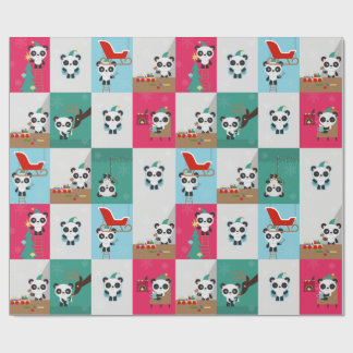 HelgdagPanda/älva som slår in papper Presentpapper