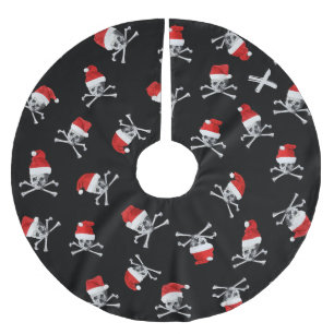 Helgdagpiratdöskallar #2 julgransmatta borstad polyester