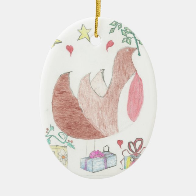 Helgdagprydnad Julgransprydnad Keramik (Framsidan)