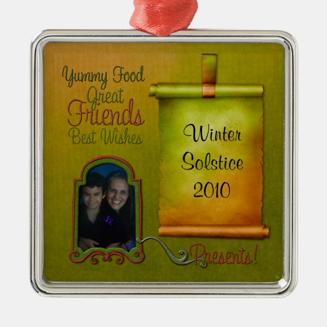 HelgdagScrapbookprydnad Julgransprydnad Metall (Framsidan)