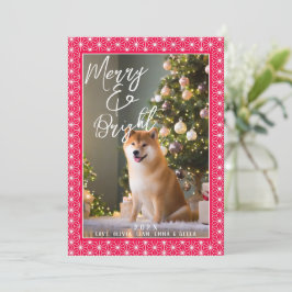 Helgdagskort | ASANOHA Japanska Kimono mönster Julkort