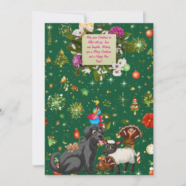 Helgdagskort för anpassningsbar med unika, snygga  inbjudningar (Framsida)