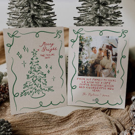 Helgdagskort för Hand plockade-julkort Julkort