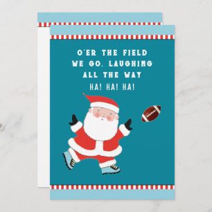 Helgdagskort för jul i fotbollen julkort