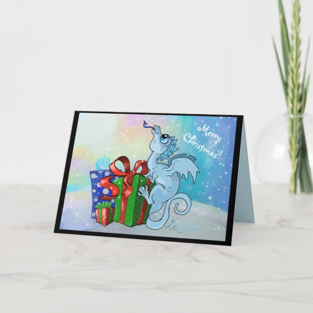 helgdagskort för lilSnowflakeDragon~Merry jul Helgkort (Framsida)