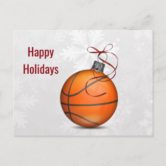 helgdagskort för ornament i basketboll boll helg vykort