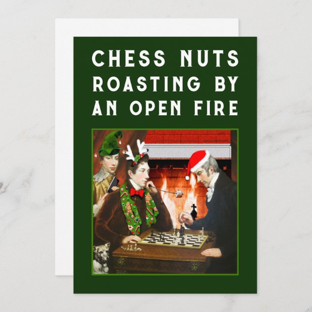 Helgdagskort för roligt jul (Fram/baksida)