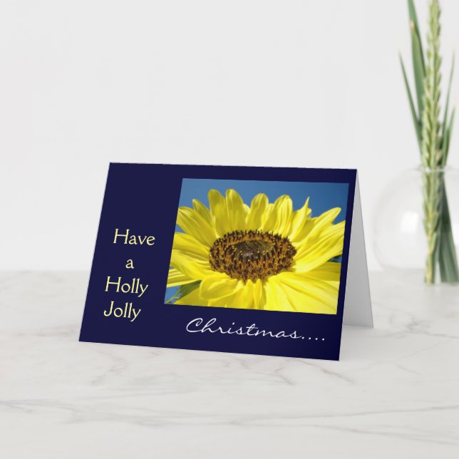 Helgdagskort Holly Jolly Christma Gott nytt år Helgkort (Framsida)