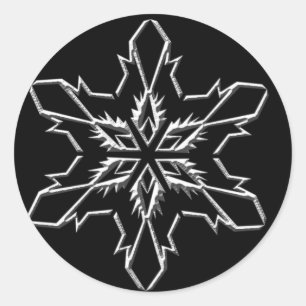 Helgdagskort Stickers Runt Klistermärke