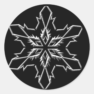 Helgdagskort Stickers Runt Klistermärke