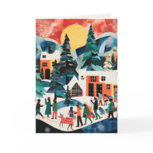 Helgdagskorten abstrakt Art