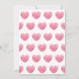 Helgdagskorten rosa Hearts Julkort