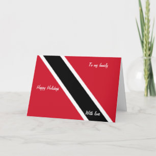 Helgdagskorten Trinidad flagga lycklig Helgkort