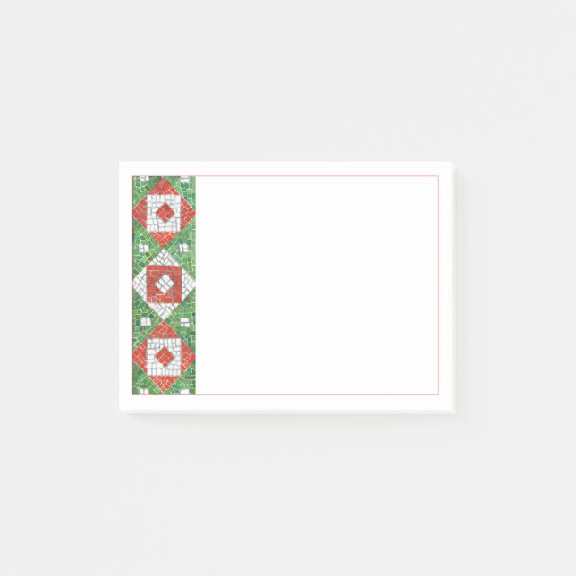 HELGDAGSMOSAIK 4x3 Post It Notepad Post-it Block (Framsida)