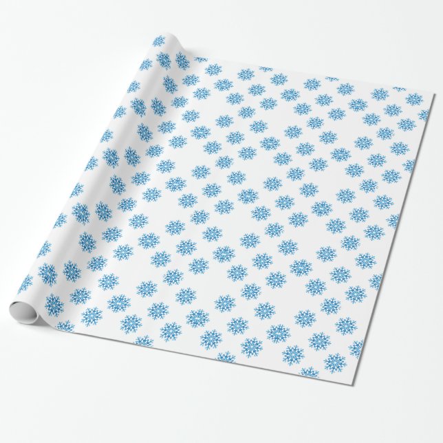 HelgdagSnowflakemönster 2 Presentpapper (Utrullad)