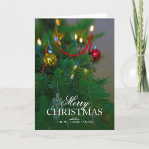Helgdagstilleben. Jultree. Helgkort