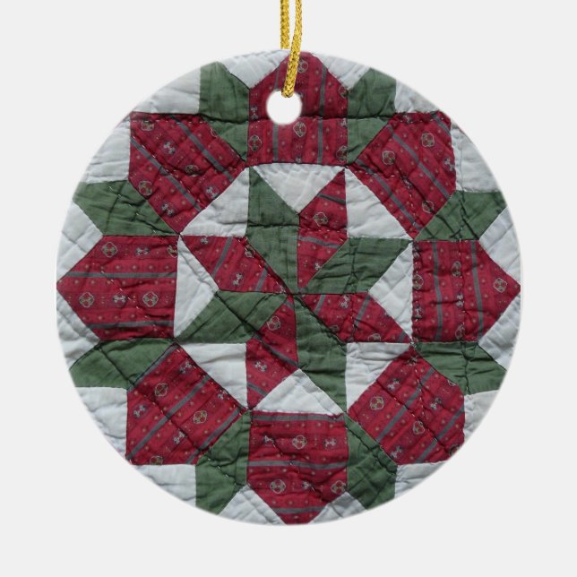 Helgdagstjärna Julgransprydnad Keramik (Framsidan)