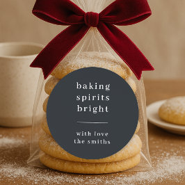 Helgdekalrulle | Bakning gör andar ljusa etikett