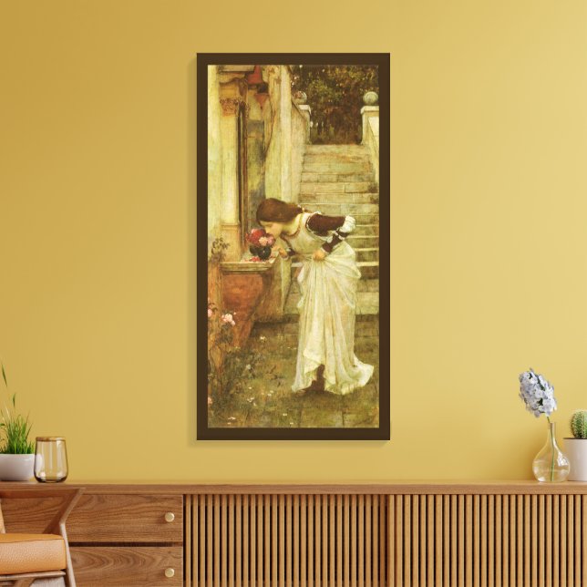 Helgedomen av John William Waterhouse Canvastryck (Insitu (Vardagsrum))