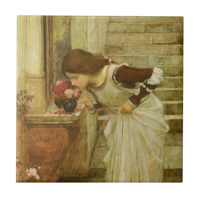 Helgedomen av John William Waterhouse Kakelplatta (Framsidan)
