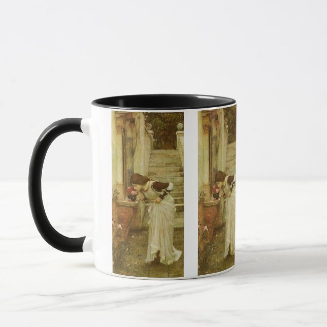 Helgedomen av John William Waterhouse Mugg (Vänster)