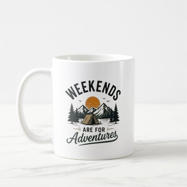 Helger är för äventyr kaffemugg (Vänster)