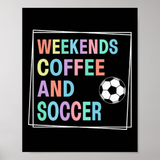 Helger Kafé Och Fotboll Poster