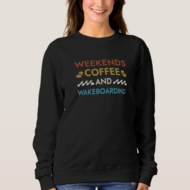 Helger Kafé och Vekboardning Citat Wakeboard T Shirt (Framsida)