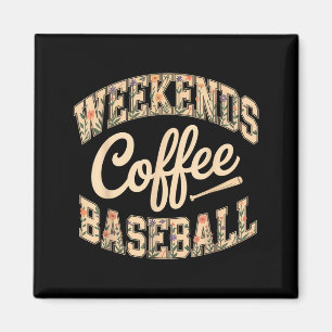 Helger kaffe baseboll söt retro mammas liv med magnet