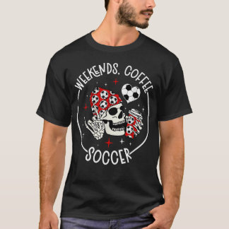 Helgkaffe Fotbollsmamma till en fotbollsspelare T Shirt