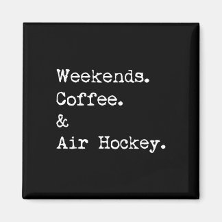 Helgkaffe & luft-hockey bordsskiva spel magnet