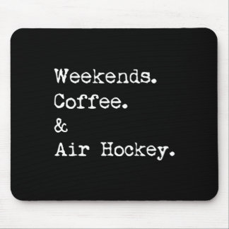 Helgkaffe & luft-hockey bordsskiva spel musmatta