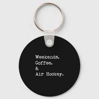 Helgkaffe & luft-hockey bordsskiva spel nyckelring