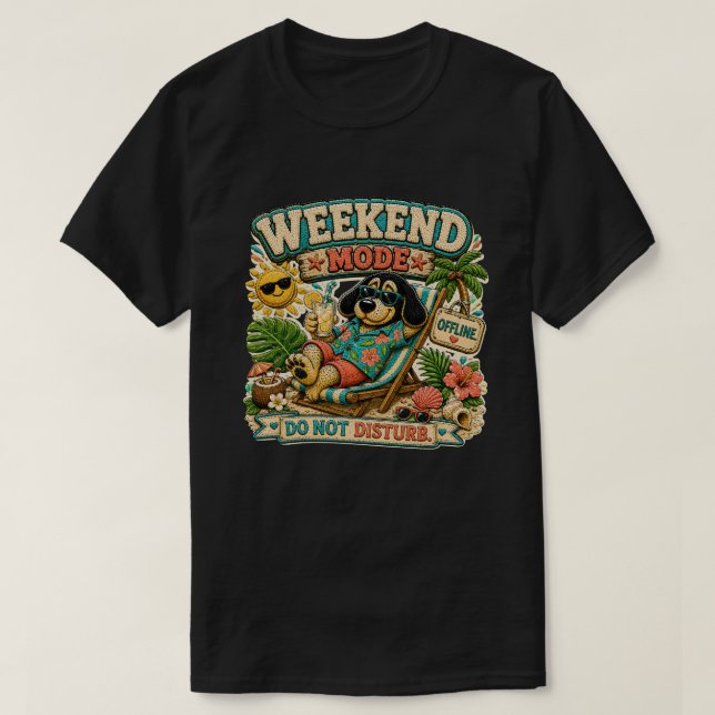 Helgmode Stör Ej Personlig T Shirt (Design framsida)