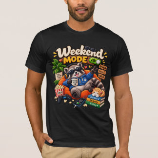 Helgmode Tvättbjörn – Roligt Lättjefullt Djur Mysi T Shirt