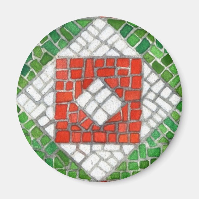 HELGMOSAIC Cirkulär magnet (Framsidan)