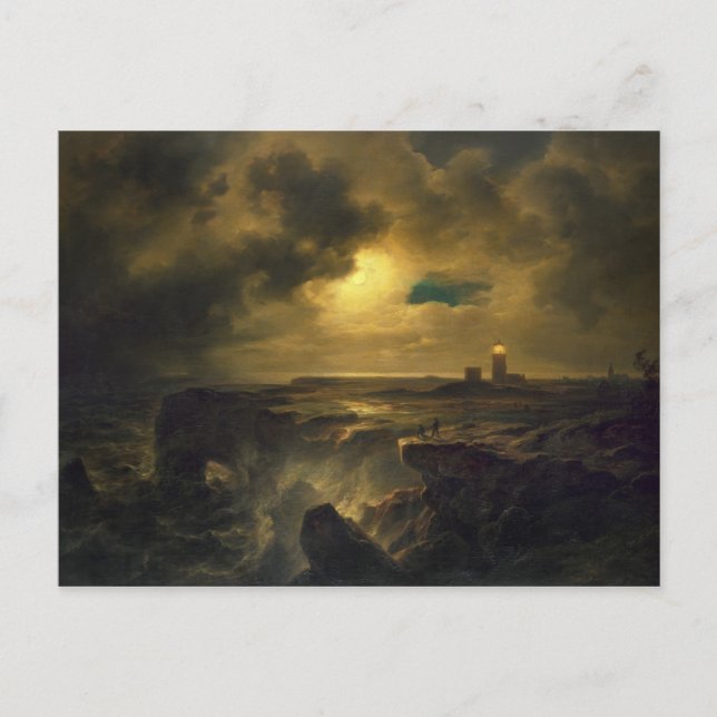 Helgoland i Moonlight, 1851 Vykort (Framsida)