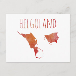 Helgoland Karta Vykort