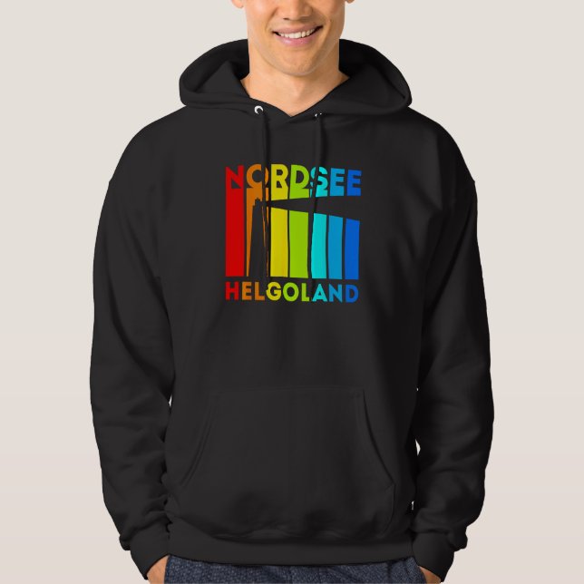 Helgoland Lighthouse North Sea Island Holiday Hoodie (Framsida)