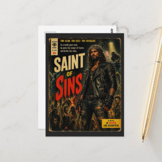 Helgon av synder Falskt bokomslag Jesus Vykort