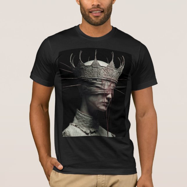 Helgon för de osynliga — Gothic Fine Art T-Shirt (Framsida)