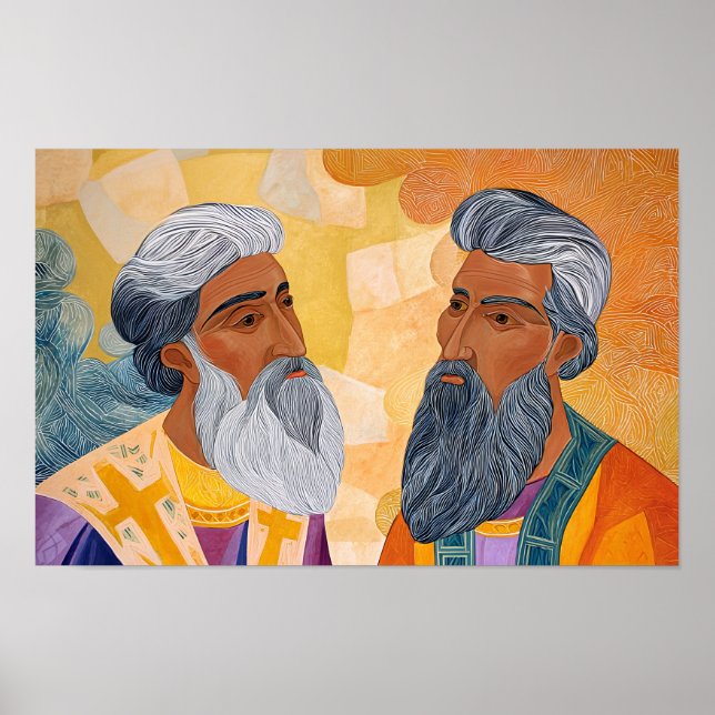 Helgon Gregorius och Basileios: Vänner i tron Poster (Framsidan)