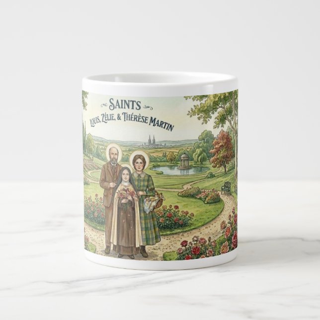 Helgon Louis, Zelie & Therese Martin Jumbo Mugg (Framsidan)