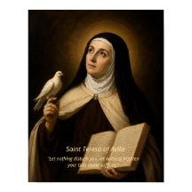 Helgonet Teresa av Avila konsttryck