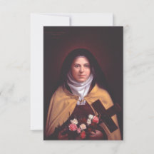 Helgonkort för Sankta Thérèse av Lisieux