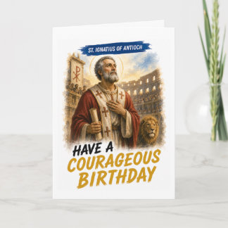 Helgons Ignatius av Antiokia födelsedagskort Kort