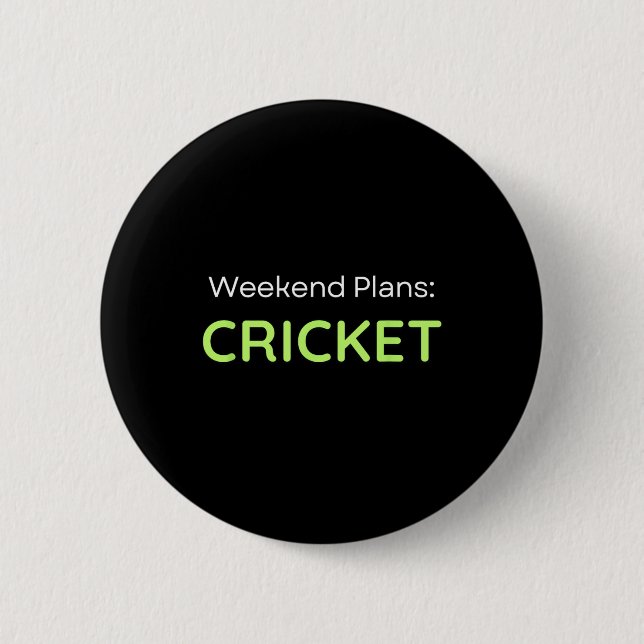 Helgplaner Cricket Cricketspelare  Knapp (Framsida)
