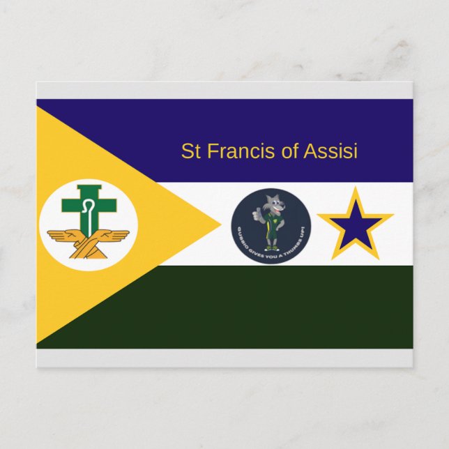 Helgpostkort för St Franciskus av Assisi Helg Vykort (Framsida)