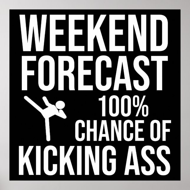 Helgprognos - 100% chans att Kicka Ass Poster (Framsidan)
